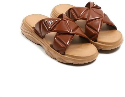 peraglow Women Slides(Brown , 5)