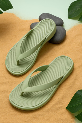 Trendmode Women Slippers(Olive , 5)