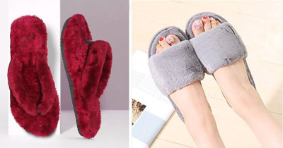 Sale YUG Women Flip Flops(Green, Grey , 7)