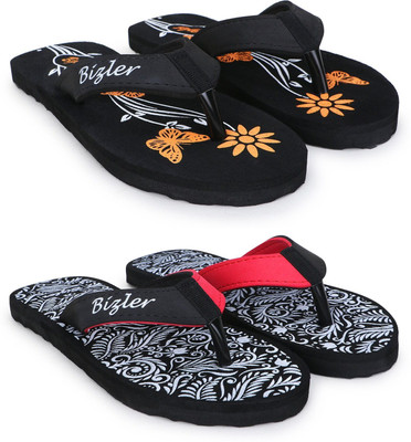 BIZLER Men Slippers(Multicolor , 8)