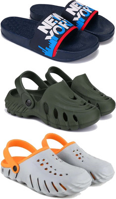 DRACKFOOT Men Slides(Orange , 10)
