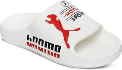 Crawl & sprint Men Slides(White , 10)