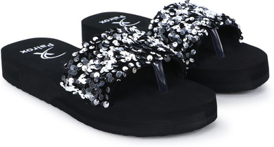 Pairox Women Slides(Grey , 8)