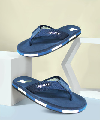 Sparx Men Flip Flops(Blue , 10)