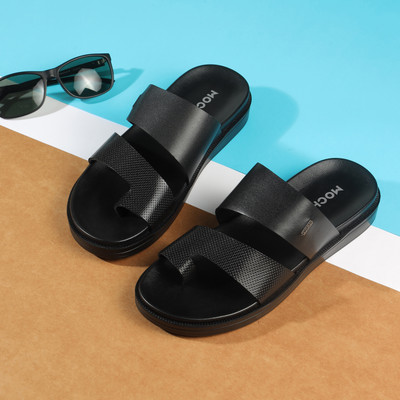 MOCHI Men Flats(Black , 6)