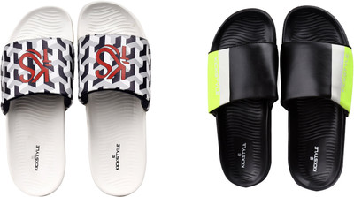 KICKSTYLE Men Slides(Multicolor , 7)