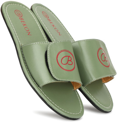 BEKON Men Slides(Green , 8)