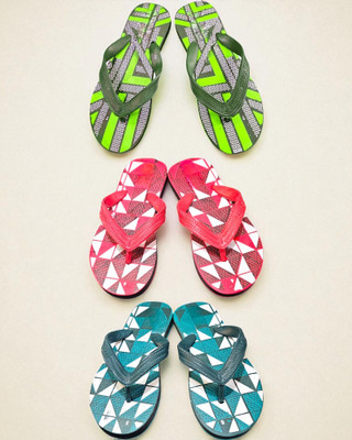 Mikro Men Slippers(Green, Red, Blue , 9)