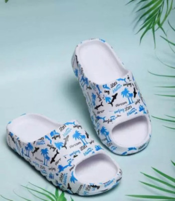 LNT FASHION Men Slides(Blue , 9)