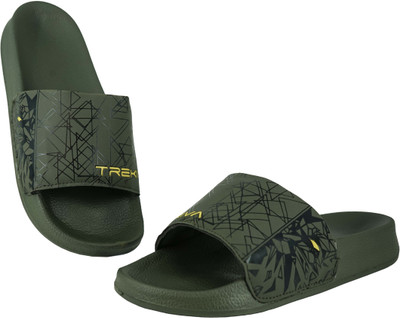 TREKIVA Men Slides(Olive , 8)