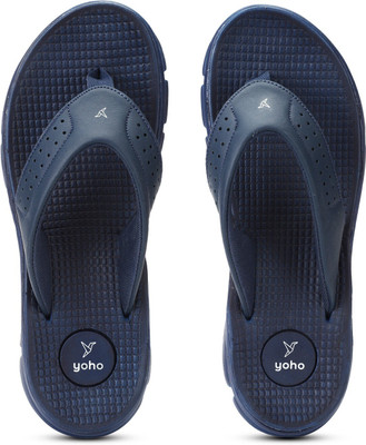 yoho Men Men Slipper Arch support Ortho Comfortable Stylish breathable Slippers(Navy , 7)