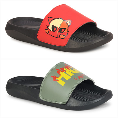 Shoe Mate Men Flip Flops(Multicolor , 6)