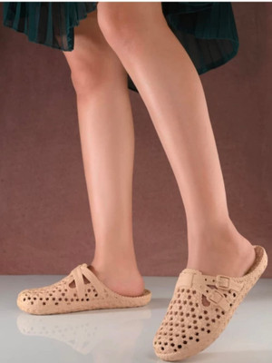 Deals4you Women Slides(Beige , 5)