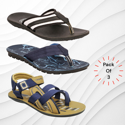 Genial Men Flip Flops(Multicolor , 7)