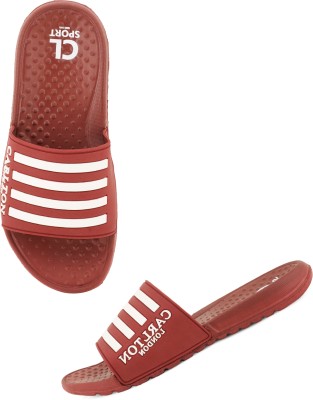 CARLTON LONDON Men Slides(Maroon , 9)