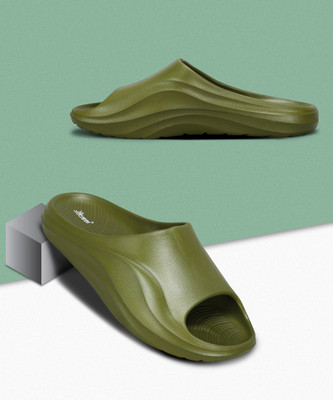 Paragon Men Sliders Comfortable Waterproof Ideal Everyday use Slides(Olive , 10)