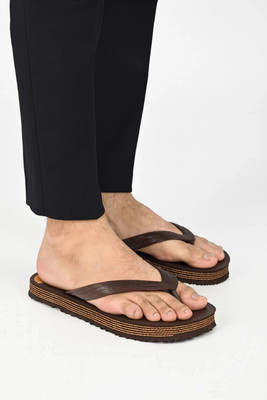 PODDAR Men PODDAR Trending Ortho Health Brown Flip for Men Stylish Comfortable Slippers Slippers(Brown , 7)