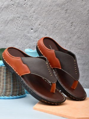 APPELON Men Flip Flops(Tan , 10)