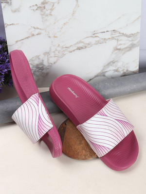 Dressberry Women Slides(Pink , 7)