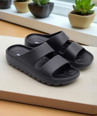 KILLER Men Slides(Black , 8)