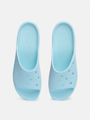 CROCS Women Slides(Blue , 9)