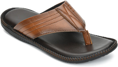 STEPHORN Men Slippers(Tan , 7)