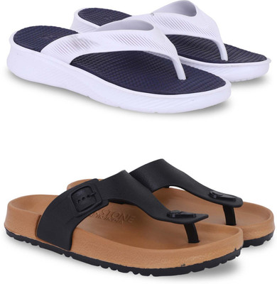 Pampy Angel Men Slippers(Blue, Beige , 10)