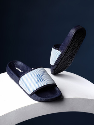 Sparx Men Slides(Blue, White , 9)