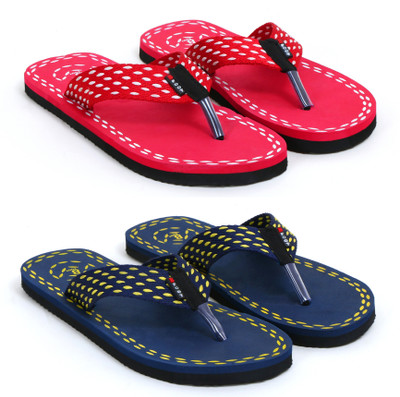 BFOOT Men Flip Flops(Multicolor , 10)