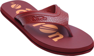 ACTION MILANO Men Slippers(Maroon , 7)