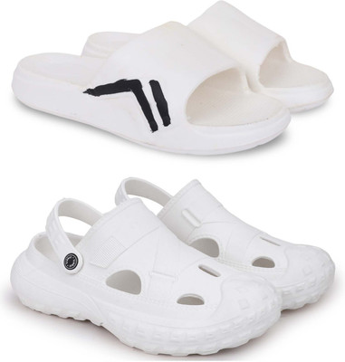 Pampy Angel Men Slippers(White , 6)