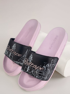 RED TAPE Women Slides(Purple , 5)