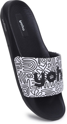 yoho Men Slides(White , 7)