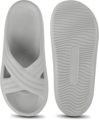 LNT FASHION Men Flip Flops(Grey , 8)