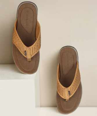 WOODLAND Men Slippers(Yellow , 6)