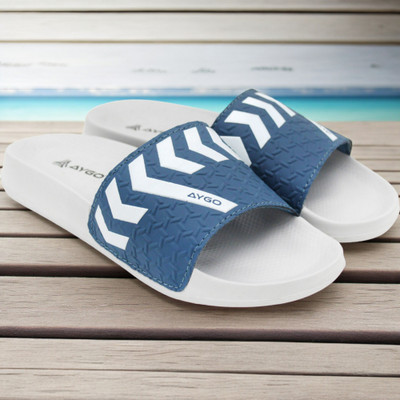 AYGO Men Slides(Blue , 6)