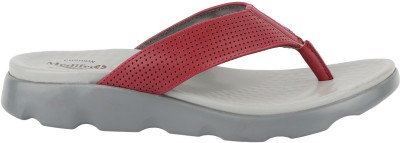 MEDIFEET Women Slippers(Maroon , 4)