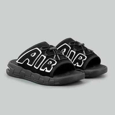 StyleHub Men Slides(Black , 6)