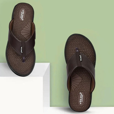 DR STTEP Men Slippers(Brown , 11)