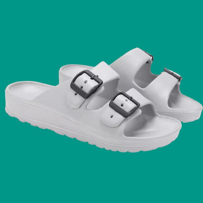 DRACKFOOT Men Slippers(Grey , 8)