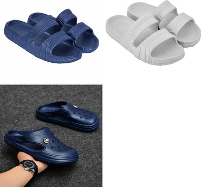 Feel alive Men Slippers(Multicolor , 8)