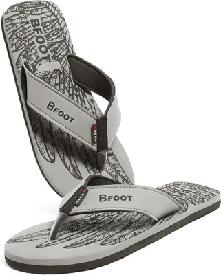 BFOOT Men Flip Flops(Grey , 6)