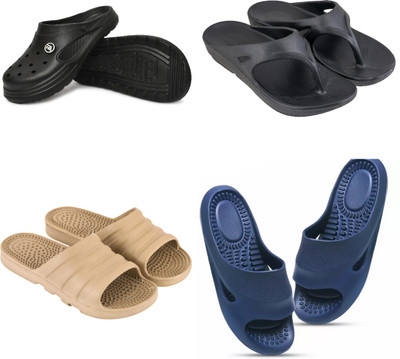 Feel alive Men Slippers(Multicolor , 10)