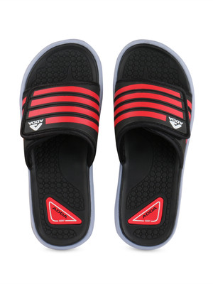 Adda Men Slides(Black, Red , 9)