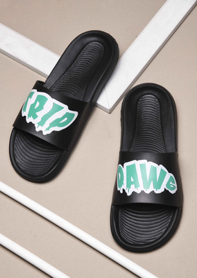 Shoe Mate Men Slides(Black , 10)