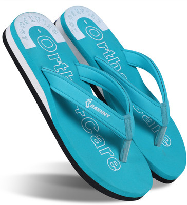 DASHNY Women EXTRA SOFT HEEL Ortho Care Orthopaedic Comfort Slippers For Women & Girls - Slippers(Blue , 5)