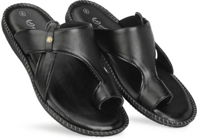 Lorence Fashion Hub Men Slippers(Black , 8)