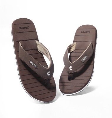 Chupps Men Flip Flops(Brown , 11)