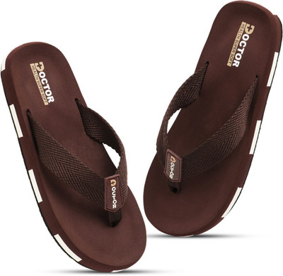 Footup Men Slippers(Brown , 8)