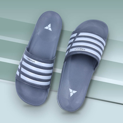 TREKIVA Men Slides(Grey , 10)